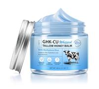 Ghk-Cu Whipped Tallow Honey Balm, Grass-Fed Tallow Balm with Copper Peptides & Methylene Blue - Deeply Hydrating Face & Body Moisturiser