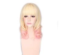 GHK DIABOLIK LOVERS MORE BLOOD Komori Yui Short Wavy Ombre Cosplay Wig Synthetic Hair Halloween Costume Party Anime Wigs For Women 585