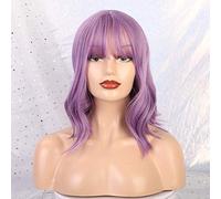 GHK Long Synthetic Wigs With Bangs Mixed Blonde Brown Natural Wave Wigs For White Women Cosplay Wigs Heat Resistant Fiber Wigs lc210-5