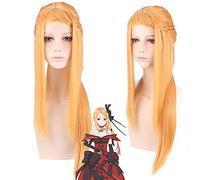 GHK Priscilla Barielle Long Golden Blonde Anime Cosplay Wig Synthetic Hair Wigs For Women Re:Life In A Different World From Zero