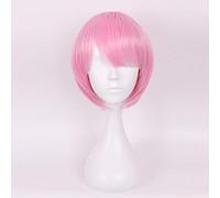 GHK Ram Rem Cosplay Wig Re: Life In A Different World From Zero Halloween Costume Pink Blue Anime Wig Pink