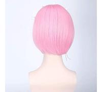 GHK Rem Ram Anime Cosplay Wig Blue Pink Hair Re:Life in a different world from zero Synthetic Halloween Short Bob Wigs For Women pink wig only
