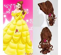 GHK Snow White Hair Ralph Breaks the Internet Cosplay Wig Princess Rapunzel Belle Aurora Merida Moana Cinderella Jasmine Ariel Tiana Belle