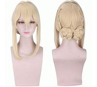 GHK Violet Evergarden Cosplay Wig Claudia Hodgins Gilbert Bougainvillea Benedict Violet Evergarden Costume Halloween Party Wigs blonde braiding