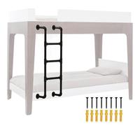 GHKFEJGDEN Ladder for bunk beds - Black, wrought iron attic stairs, 100 cm, 125 cm, 130 cm, 140 cm, 145 cm, 150 cm, metal stairs with mounting kit, safety stairs
