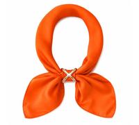 GHKJOK Large Square Scarf 70x70 cm in Vibrant Orange - Lightweight Breathable Polyester Neck & Hair Accessory, Minimalist Unisex Design for Year-Round Everyday Outfits