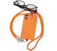 GHKJOK Orange Nylon Braided Phone Lanyard with Detachable Hook