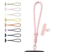 GHKJOK Pink Phone Wrist Strap for Secure Daily Use - 360° Rotating Buckle Adjustable Anti-Theft Mobile Phone Lanyard Lightweight Polyester Hand Strap Compatible with Most Phone Cases