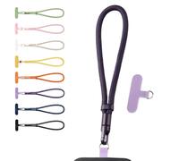 GHKJOK Purple Phone Wrist Strap for Secure Daily Use - 360° Rotating Buckle Adjustable Anti-Theft Mobile Phone Lanyard Durable Polyester Hand Strap Compatible with Most Phone Cases