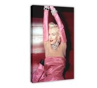 GHKKLP Marilyn Monroe Vintage Poster Canvas Poster Bedroom Decor Landscape Office Room Decor Gift 20x30inch(50x75cm)