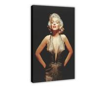GHKKLP Marilyn Monroe Vintage Poster Canvas Poster Wall Art Decor Print Picture Paintings for Living Room Bedroom Decoration 20x30inch(50x75cm)