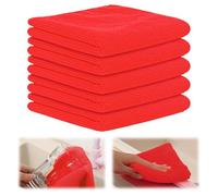 GHKLNY Microfiber Cleaning Cloth-11.8 x 11.8 inches - 5 Pack Premium Microfiber Towels for Washing Dishes- Absorbent,Quick Drying,Lint Free,Scratch-Free,Dish Towels for Kitchen,Car (Red)