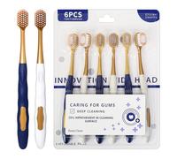 GHKLNY Tooth Brush-Extra Soft ToothBrushes for Adults,Firm Medium Toothbrush Soft Toothbrushes for Adults Sensitive Gums,Home Travel Toothbrush (6 PCS, Medium)