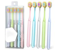 GHKLNY Tooth Brush-Extra Soft ToothBrushes for Adults,Firm Medium Toothbrush Soft Toothbrushes for Adults Sensitive Gums,Home Travel Toothbrush (5 PCS, Medium)