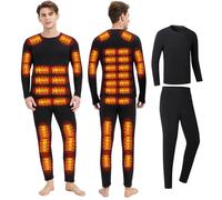 GHKWXUE Heated Thermals Underwear Set for Men Women USB Charge 42 Zone Intelligent Heated Cold Winter winter Heated Clothing & S/4XL