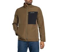 Berghaus Men's Ghlas 3.0 Softshel Jacket, Bark/Jet Black, S