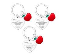 Ghloyza 3PCS Teacher Keyring Thank You Gifts for Teacher Teachers’ Day Birthday Gifts for Teachers Teacher Appreciation Gifts (Teacher Keyring)
