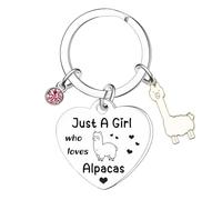 Ghloyza Alpaca Gifts Funny Alpaca Keyring for Women Alpacas Lovers Gift Alpacas Stuff Jewellery Gift for Animal Lovers Birthday Gifts for Family Friends