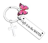 Ghloyza Baptism Gifts for Women Baptism Keyring Christian Religious Keyring Christening Gift Baptized Keyrings Birthday Christmas First Communion Present