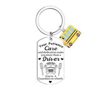 Ghloyza Bus Driver Keyring Bus Driver Appreciation Gifts for Men Thank You Keyring Gift Birthday Thanksgiving Retirement Gift for Him