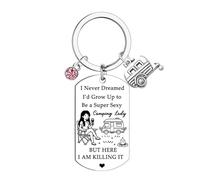 Ghloyza Camper Outdoor Gifts, Caravan Keyring Camper Van Accessories, Camping Keyring Gifts for Travel Gifts, Camping Owner Lovers Gift