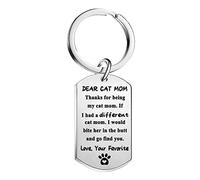 Ghloyza Cat Mum Gifts for Cat Lover Gifts Cat Mum Keyring Cat Gifts for Cat Mum Mother’s Day Gifts Birthday Gifts Cat Keyring Jewelry Gifts for Cat Owner Pet Lover Gifts