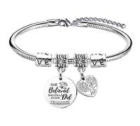 Ghloyza Class Of 2023 Graduation Gift Inspirational Bracelet Gift For Him Her 2023 High School College Graduate Students Present For Teen Girls Boys (She Believed)