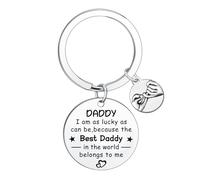 Ghloyza Daddy Keyring Father's Day Gift for Dad from Daughter Son Daddy Present Christmas Birthday Gift for Daddy