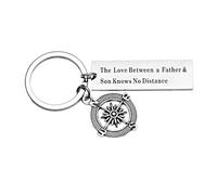 Ghloyza Father Keyring Gifts for Dad The Love Between a Father & Son Knows No Distance Father Gifts