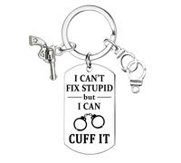 Ghloyza Funny Police Keyring Gifts for Men Best Gifts for Law Enforcement Father’s Day Gift Police Academy Graduation Gift for Him