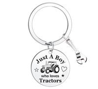 Ghloyza Funny Tractor Keyring Tractors Lover Gifts for Men Tractor Accessories Birthday Graduation Gifts Christmas Presents for Men Stocking Stuffers for Son Grandson Brothers