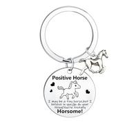 Ghloyza Horse Gifts for Women Men Horses Lovers Inspirational Horse Keyring Horse Jewellery Birthday Graduation Gift for Women Men Daughter Son Friends Coworkers