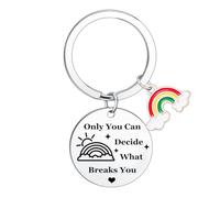 Ghloyza Inspirational Gifts for Women Fantasy Keyring Gifts Only You Can Decide What Breaks You Fantasy Decor