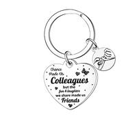 Ghloyza Leaving Gifts for Colleagues Keyrings Office Gifts for Friend Keyring Goodbye Friendship Birthday Thank You Gifts for Coworker Keyring
