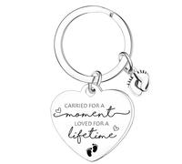 Ghloyza Miscarriage Memorial Keychains for Women Carried for A Moment, Loved for A Lifetime Miscarriage Gift for Mothers Infant Loss Keepsake