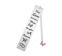 Ghloyza Mum and Daughter Bookmark Gift The Love Between A Mum and Daughter is Forever Present Bookmark for Mother Dauhgter Birthday Christmas Gift Love Presents for Read Lovers (Mum Daughter Forever)