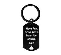 Ghloyza New Driver Gifts Don’t Do Stupid Keyring Funny Gifts For Men Women Daughter Son Gifts From Father Dad Drive Safe Keychain Gifts Drive Safe Keyring Christmas Birthday Gift