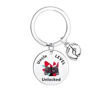 Ghloyza New Uncle Keyring First Time Uncle Keyring Uncle To Be Gifts Father's Day Gifts for Uncle Birthday Gifts from Niece Nephew