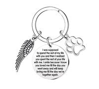 Ghloyza Pet Memorial Keyring Gift Dog Cat Keyrings in Memory of Loved One Gifts I know you loved me till the day you went away Keychains Remembrance Sympathy Gift for Pet Lover (Keeping Loving Me)