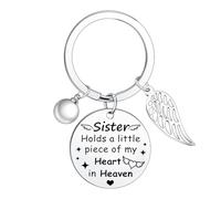 Ghloyza Sister Memorial Keyring Sympathy Gifts for Loss of Sisters Remembrance Gift Bereavement Gift in Memory of Sister Keyring
