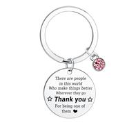 Ghloyza Thank You Keyring Leaving Gifts for Colleague Nurse Teacher Gifts Work Besties Gifts Coworker Keyring Friend Birthday Gifts Gifts for Women Appreciation Gifts Retirement Gifts for Woman