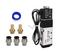 GHM Pneumatics Solenoid Valve 1/8''npt DC24V 5Way2Position Single Coil Pilot-Operated Electric Solenoid Valve 4V110-06