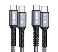 GHNTJAP USB C to USB C Cable 2M 2 Pack, USBC to USBC Cable, 60W Fast Charger PD Type C Cord Compatible with iPhone 16, Galaxy S24, MacBook Pro, Pixel, iPad, Switch