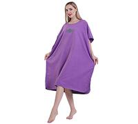 Ghopy Microfiber Surf Beach Towel Adults Changing Robe extremely light and fast-drying,for Beach, Swimming, Surfing Fits Men Women Adults (Purple)