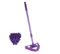 Ghopy Triangle Cleaning Mop, 180° Rotatable, Adjustable Telescopic Handle, Blue, Floor, Wall, Ceiling, Polypropylene Head