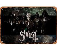 Ghost B.C. Poster Band Classic Poster Metal Sign Tin Metal Retro Wall Decor for Home,Street,Gate,Bars,Club,Restaurants,Cafes,Store Pubs Sign Gift 8 X 12 INCH Metal Sign
