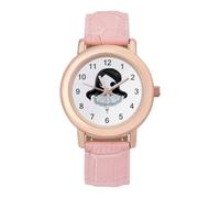 Ghost Ballet Halloween Dance Women's PU Leather Band Quartz Watch | Elegant Watches