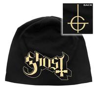 Ghost Band Logo Summer Jersey Beanie Hat In Black Black One Size