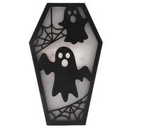 Ghost Bat Lamp Desk - uniique Coffin Shape Haunted House | Long Lasting Horror Props Lanterns Ghost Bat Nightlights | Nightmare Before Christmass Light for The Living Room or offfice.