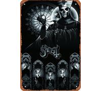Ghost Bc Poster Metal Sign Tin Metal Retro Wall Decor for Home,Street,Gate,Bars,Club,Restaurants,Cafes,Store Pubs Sign Gift 12 X 8 INCH Metal Sign